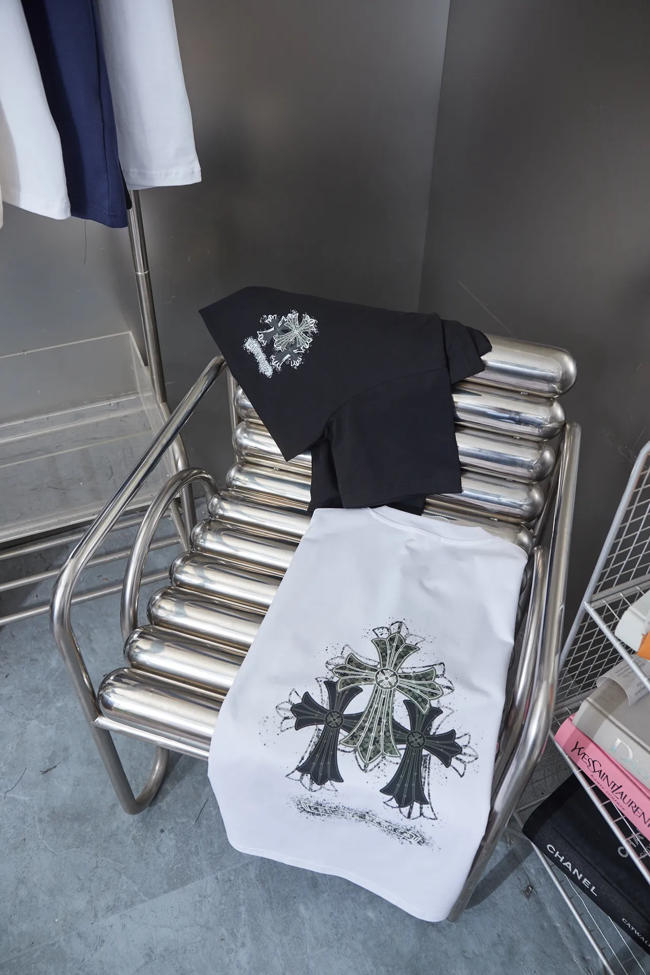 Chrome Hearte CH 25SS New Arrival 100% 32 1X 1 ：Black/White Size：S/M/L/XL